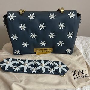 Zac Zac Posen Eartha Teal handbag